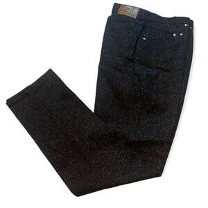 Vintage panhandle slim black silver glitter western jeans 9/10